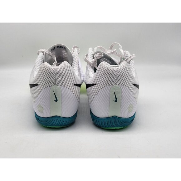 Nike‎ Zoom Rival Distance White Bright Spruce/Black FZ9653-102 Mens Size 8 - Picture 6 of 9
